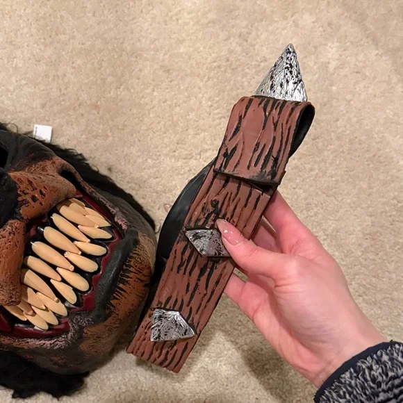 Dolls Kill Fierce Wolf Mask with Red Eyes - Picture 4 of 5